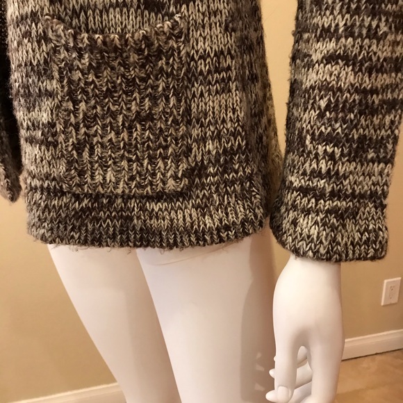 Carol Rose Cardigan Sweater Womens Size Small Shades of Brown Pockets - Picture 11 of 14